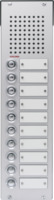 Opbouw spreek-luister paneel | Compact, 10 beldrukkers | 4 + n